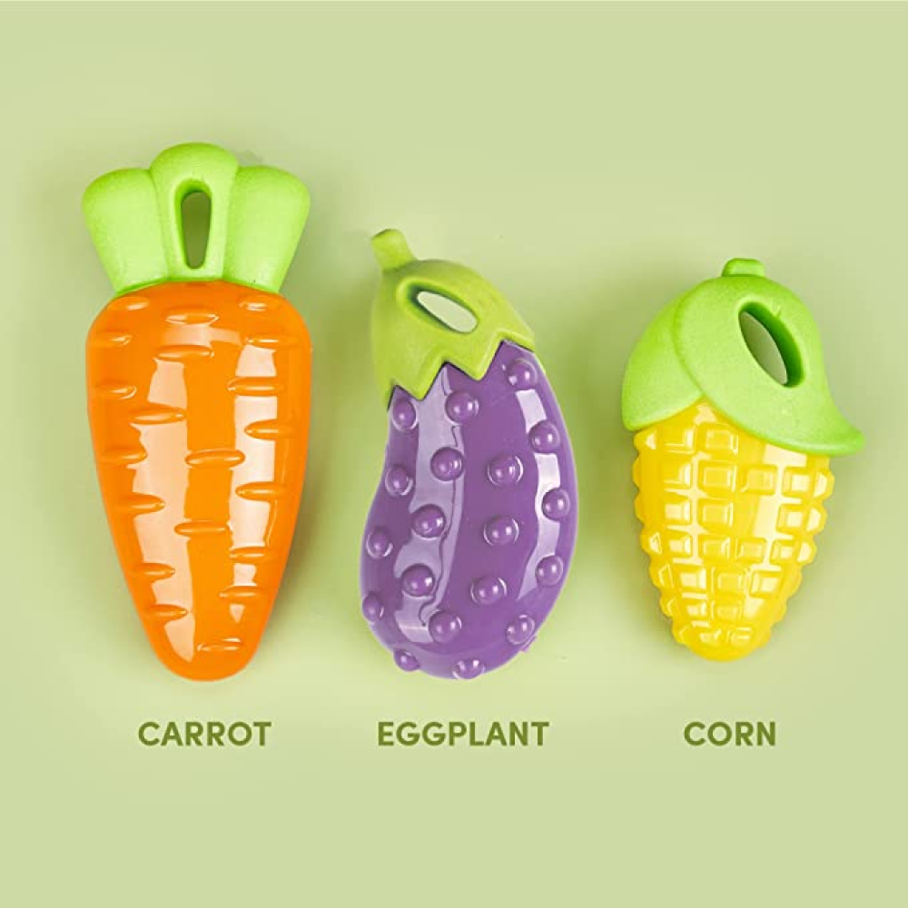 Fofos Vegi-Bites Corn Squeaky Toy for Dogs