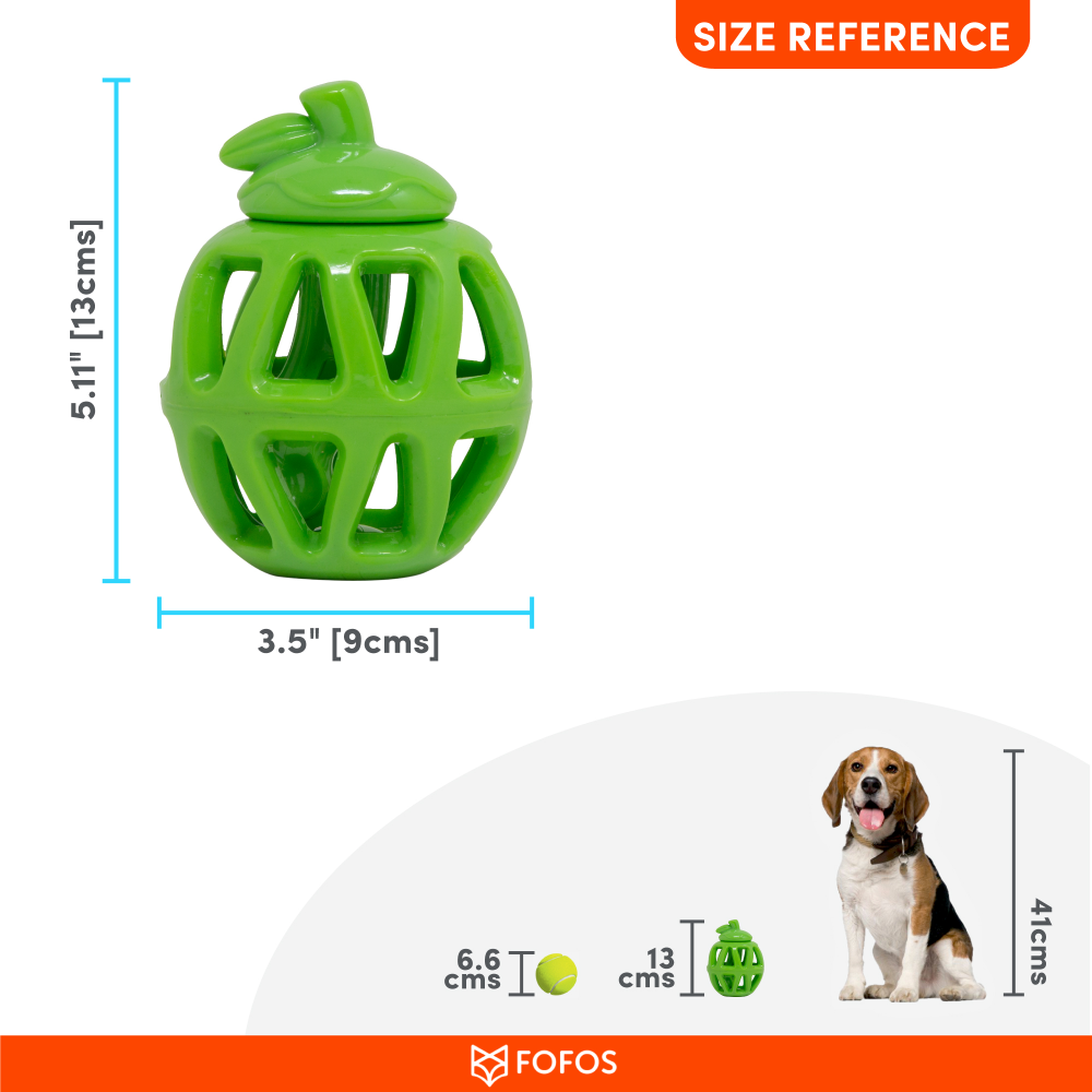 Fofos Fruity Bites Treat Dispensing Apple for Dogs
