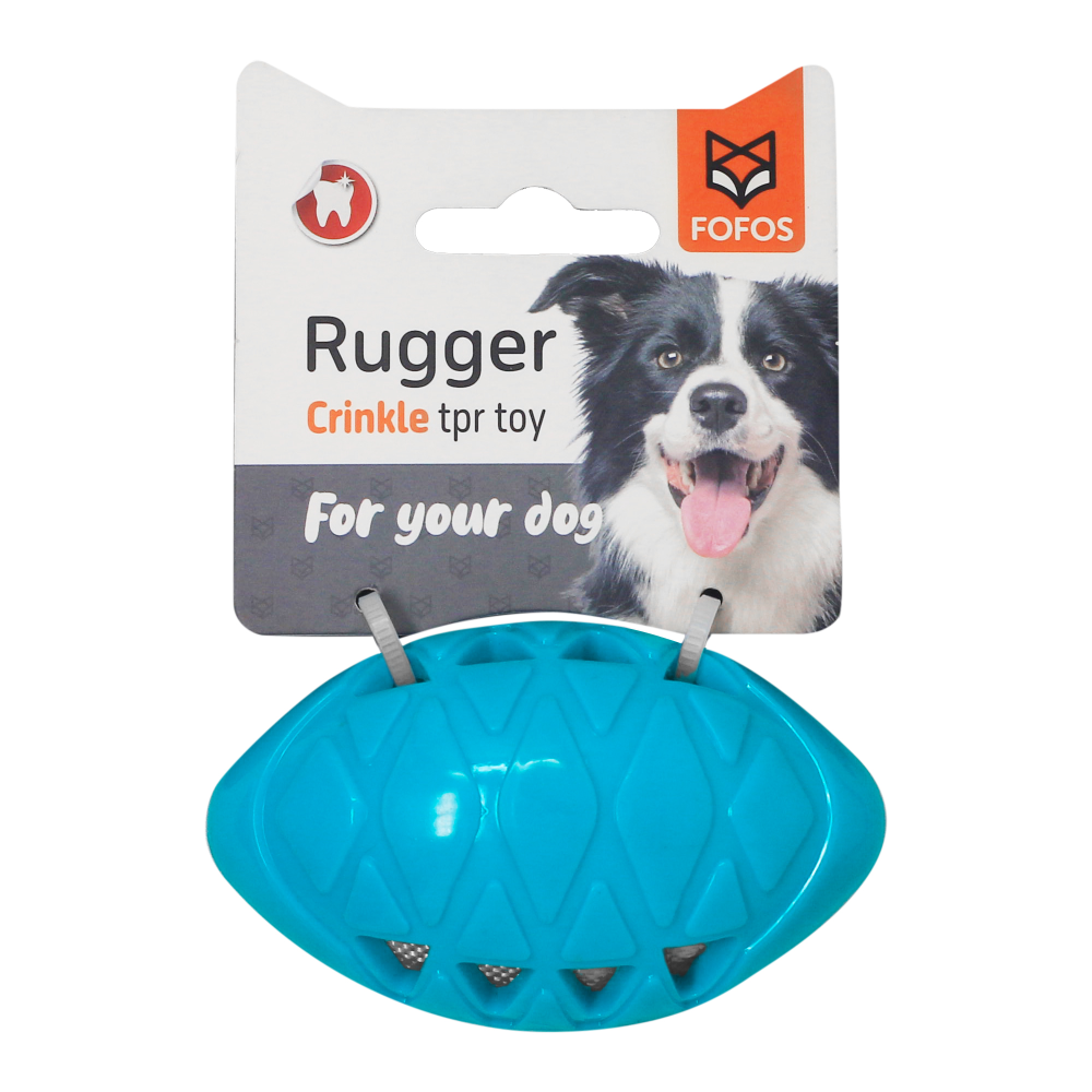 Fofos Crunch Football Toy for Dogs (Assorted)