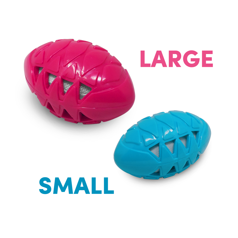 Fofos Crunch Football Toy for Dogs (Assorted)