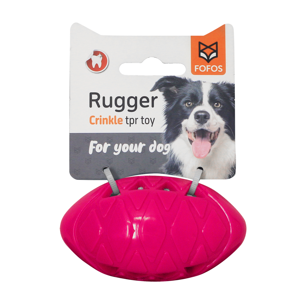 Fofos Crunch Football Toy for Dogs (Assorted)