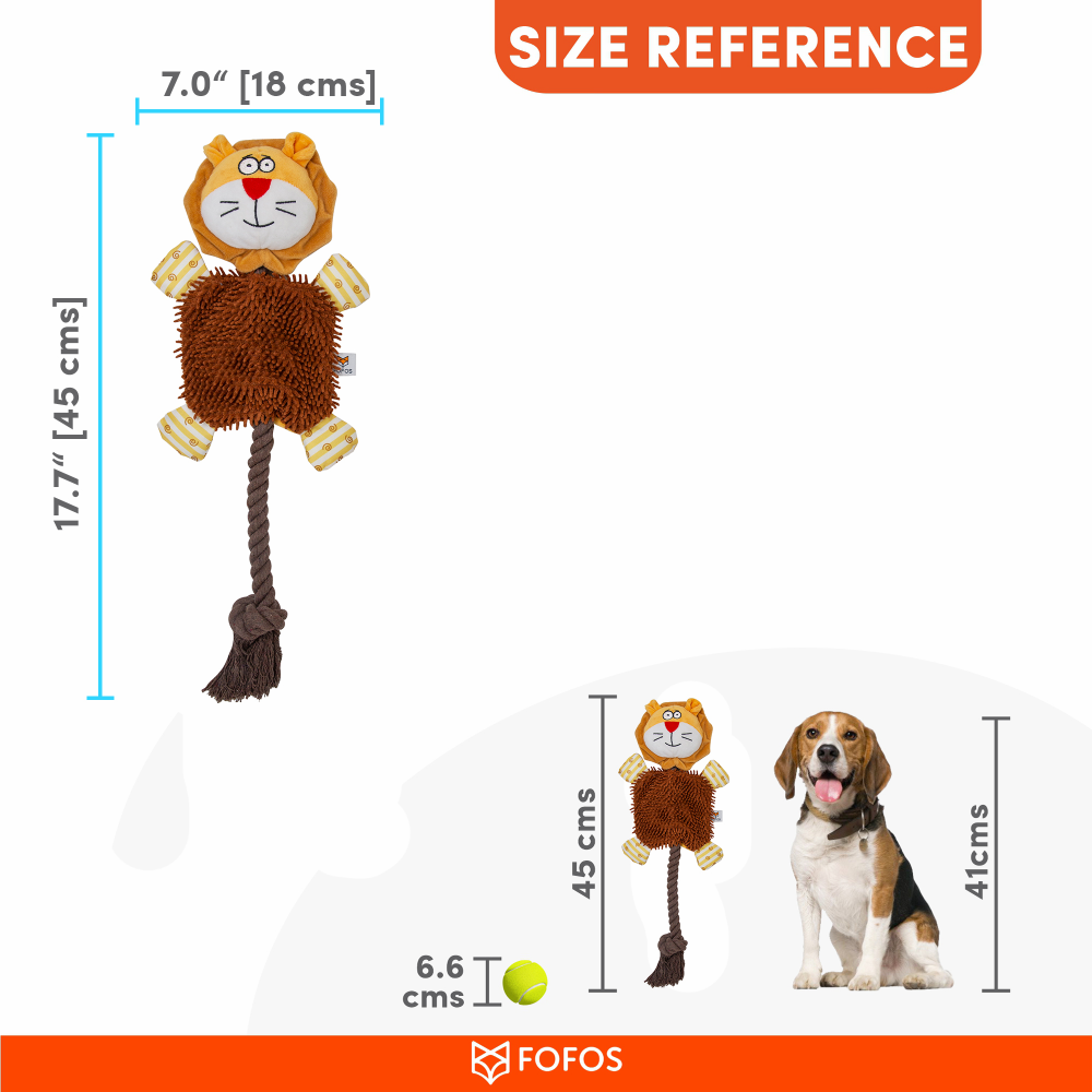 Fofos Puppy Rope Lion Toy for Dogs