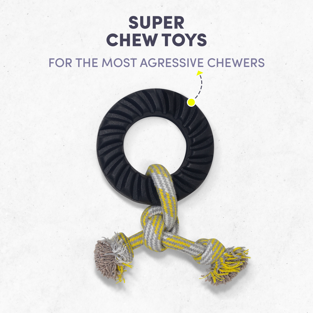 Fofos Tyre Rope Toy for Dogs (Small)