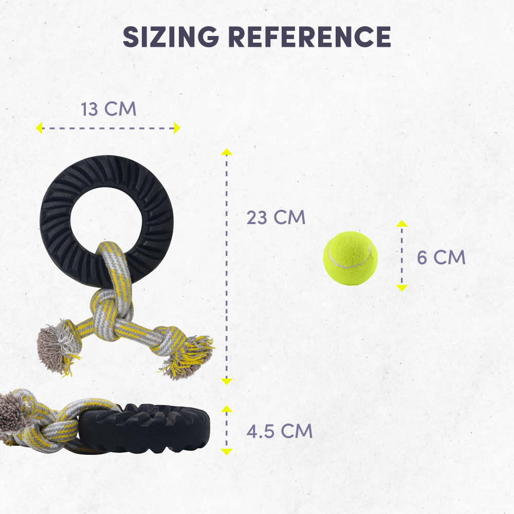 Fofos Tyre Rope Toy for Dogs (Small)