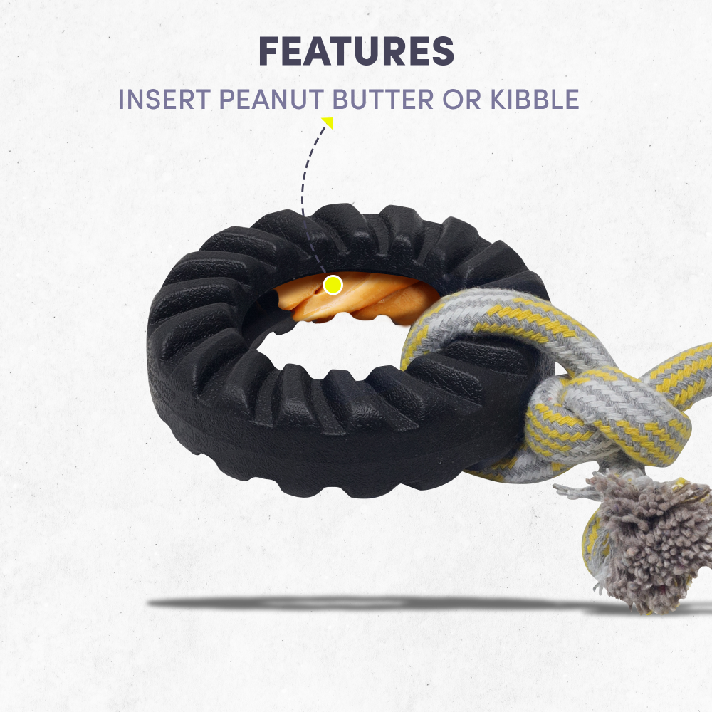 Fofos Tyre Rope Toy for Dogs (Small)