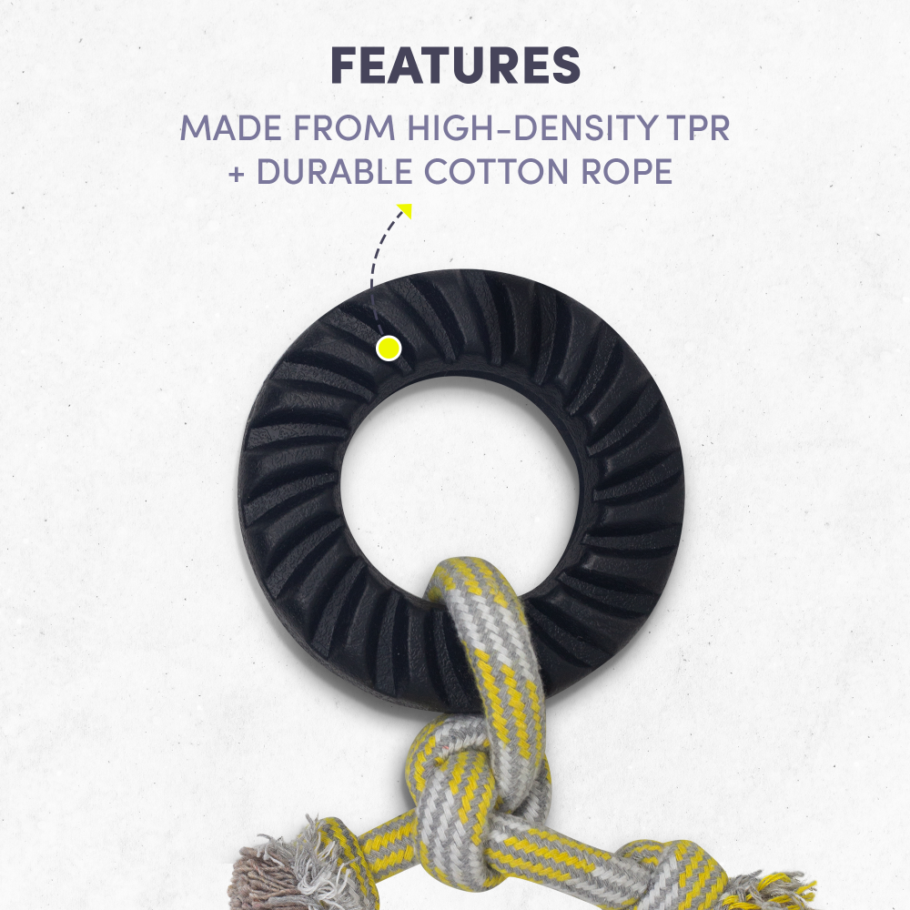 Fofos Tyre Rope Toy for Dogs (Small)