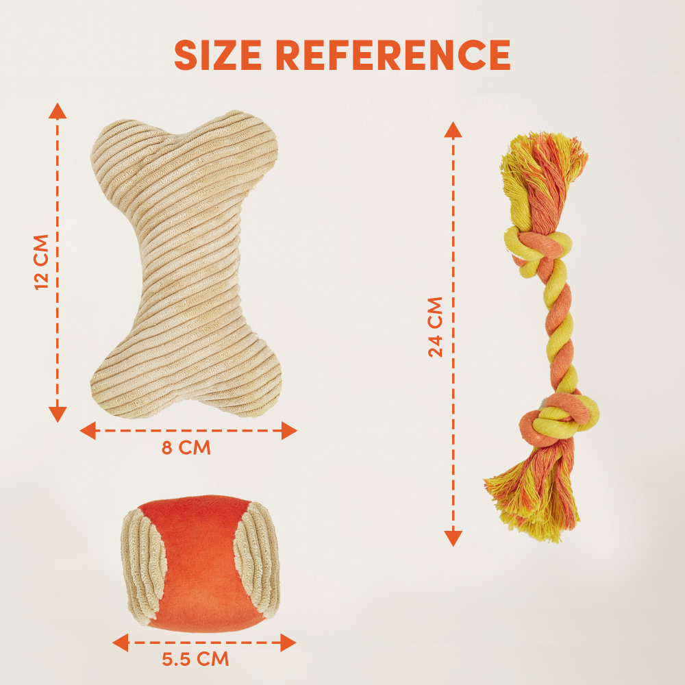 Fofos Hide&Seek Plush 3 in 1 Rope Toy for Dogs