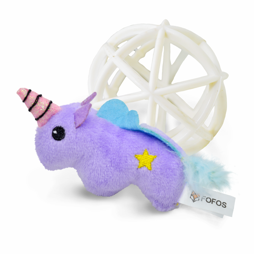 Fofos Unicorn in a Cage Toy for Cats