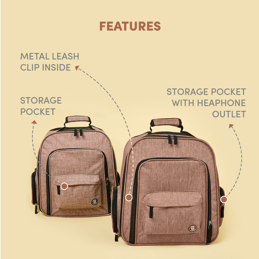 Fofos Expandable Backpack Carrier for Pets