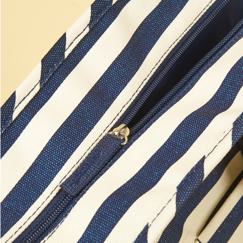 Fofos Blue and White Stripes Shoulder Carrier for Pets