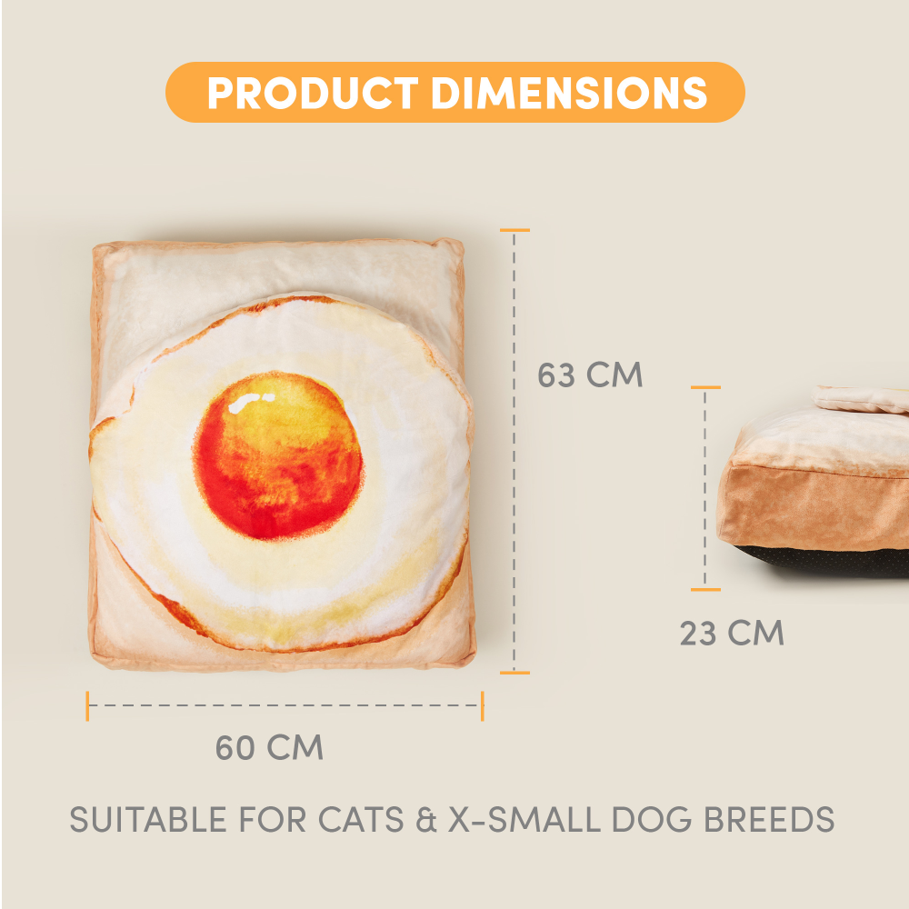 Fofos Toast Bed for Pets