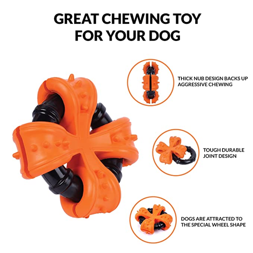 Goofy Tails X Tyre Rubber Toy for Dogs