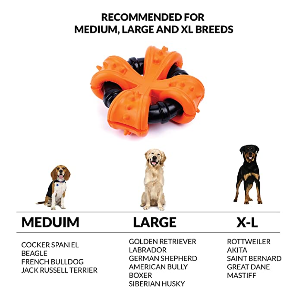 Goofy Tails X Tyre Rubber Toy for Dogs
