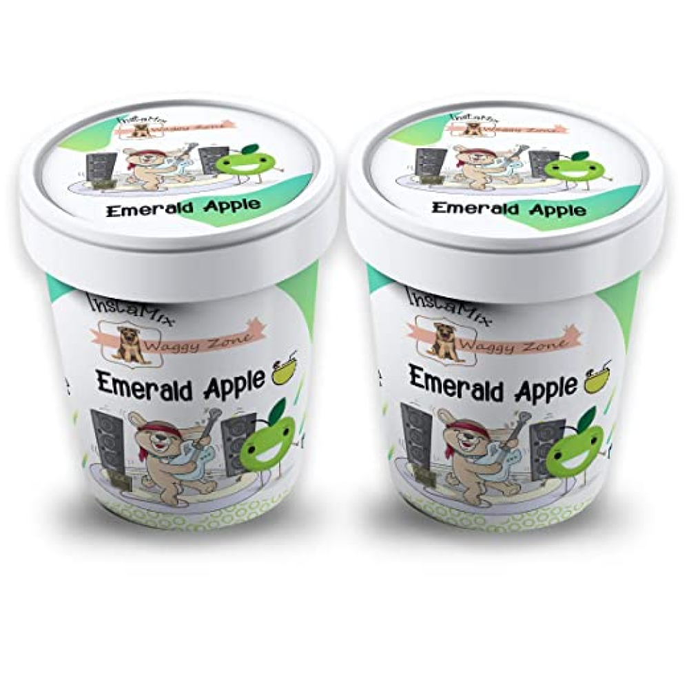 Waggy Zone Green Apple Ice Cream for Dogs (Pack of 2)