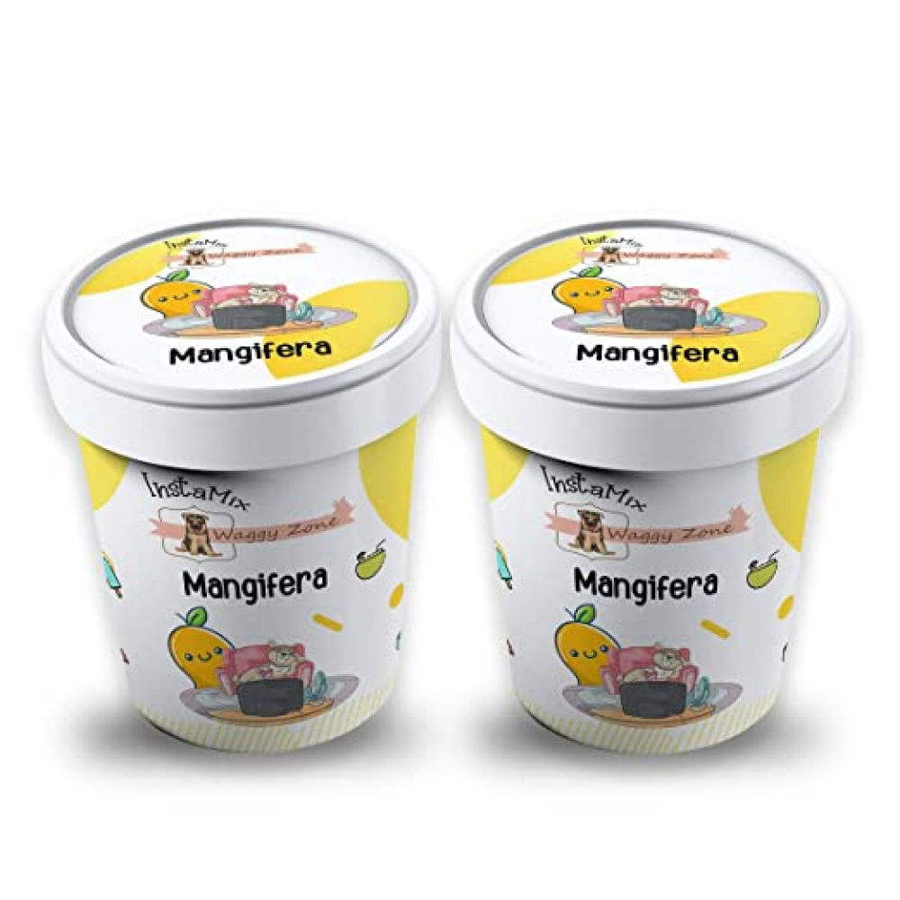 Waggy Zone Mango Ice Cream for Dogs (Pack of 2)