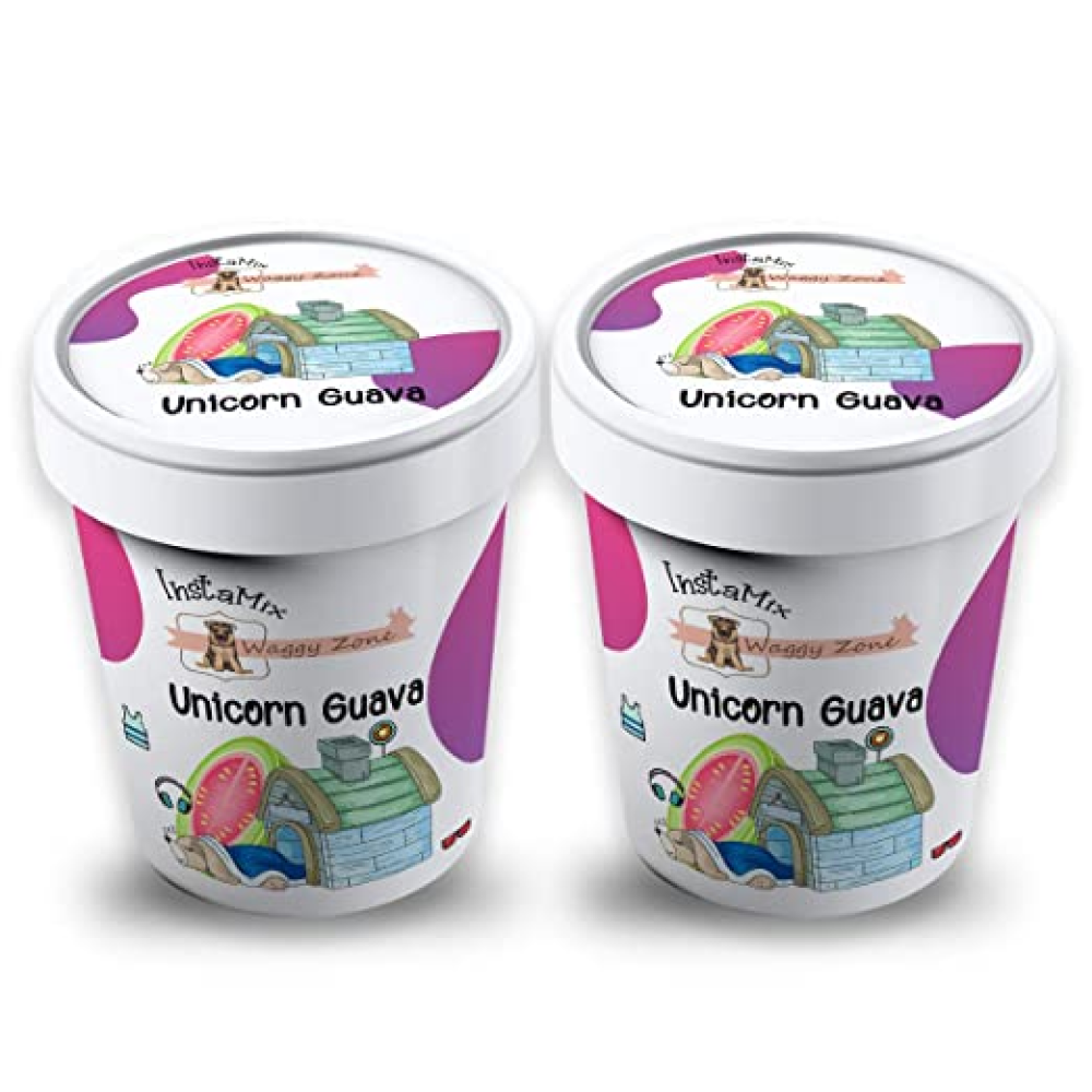 Waggy Zone Pink Guava Ice Cream for Dogs (Pack of 2)