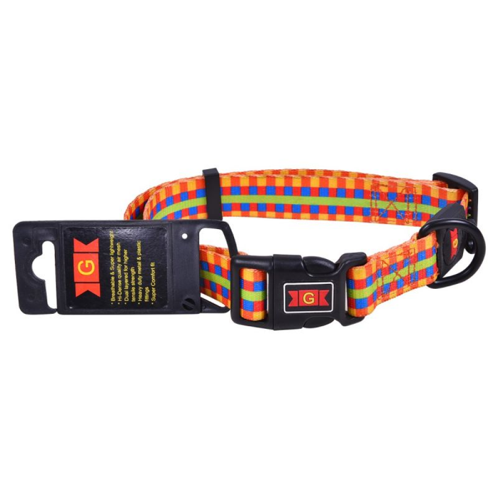 Glenands Check Printed Collar for Dogs