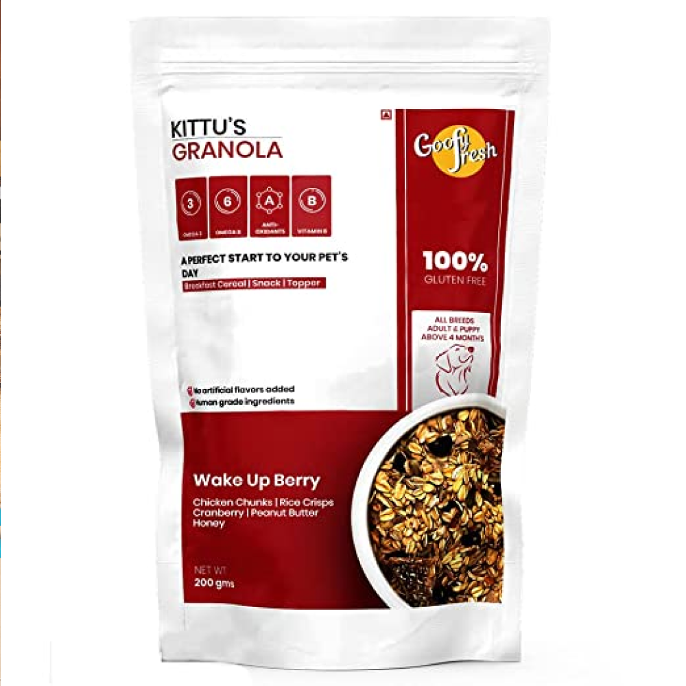 Goofy Tails Kittuƒ??s Granola Wake Up Berry Dog Treats