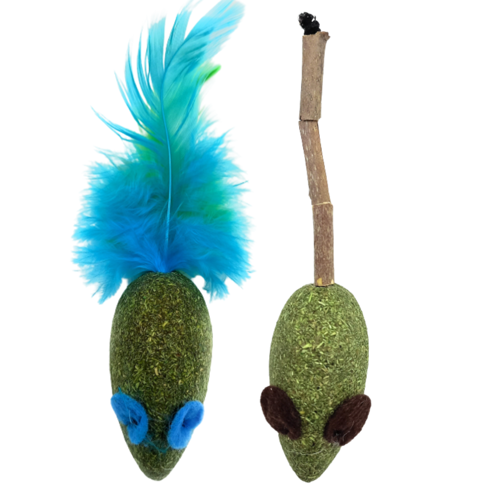 Goofy Tails Catnip Feather Mouse Toy for Cats