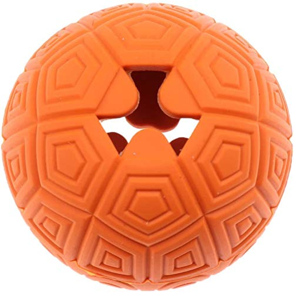 Emily Pets Turtle Shell Shape Non-Toxic Rubber Tooth Cleaning Ball Toy for Dogs