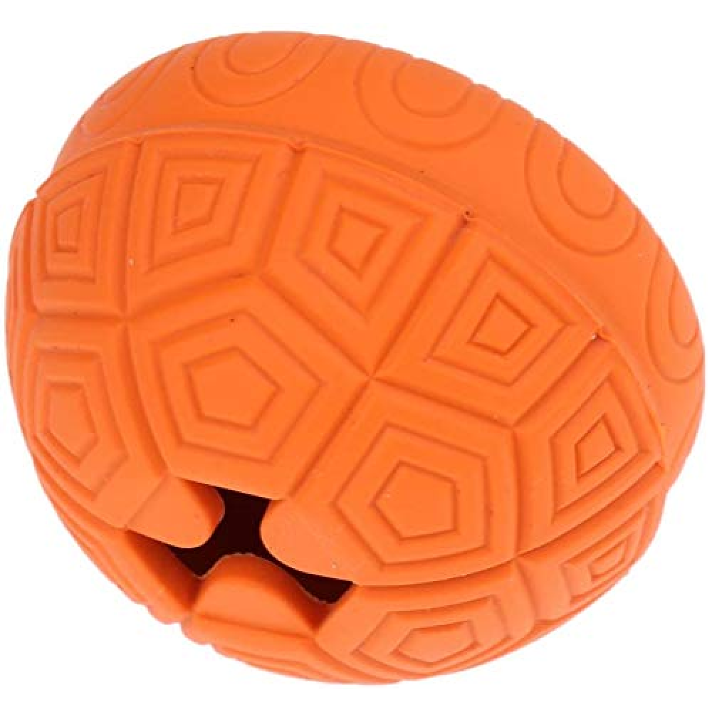Emily Pets Turtle Shell Shape Non-Toxic Rubber Tooth Cleaning Ball Toy for Dogs