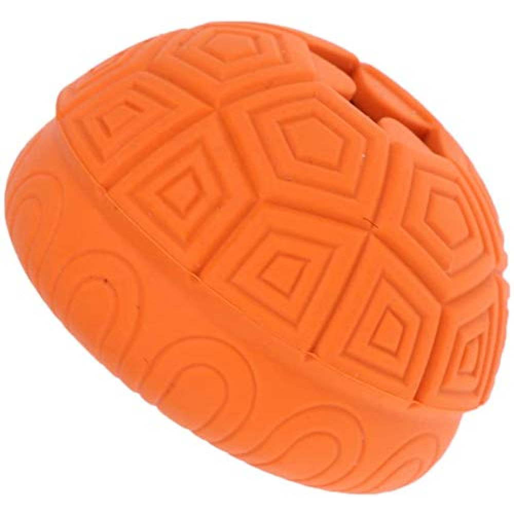 Emily Pets Turtle Shell Shape Non-Toxic Rubber Tooth Cleaning Ball Toy for Dogs