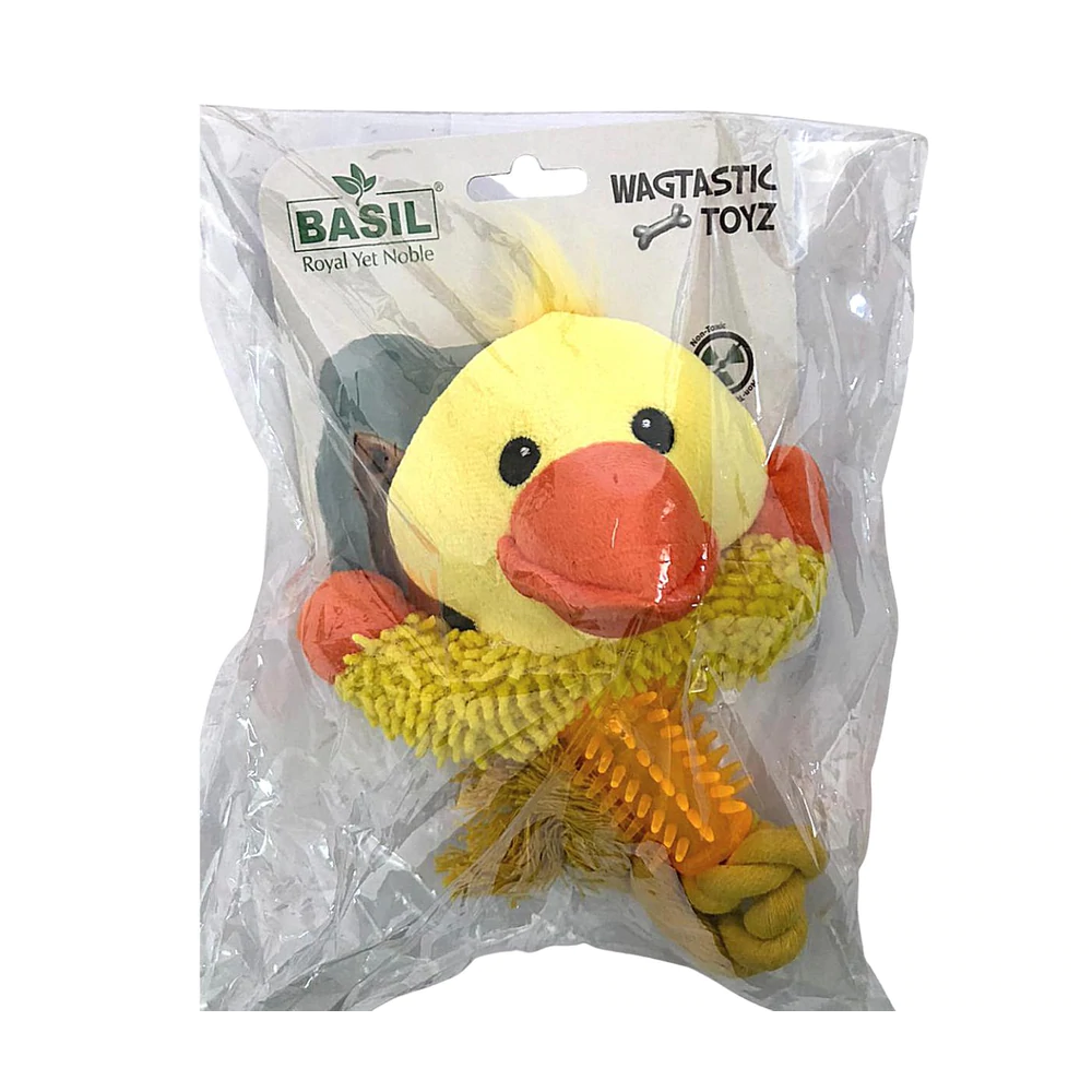 Basil Duck Shaped Plush Toy for Dogs (Assorted)