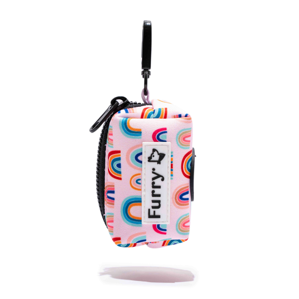 Furry & Co Raining Rainbow Poop Bag Holder for Dogs