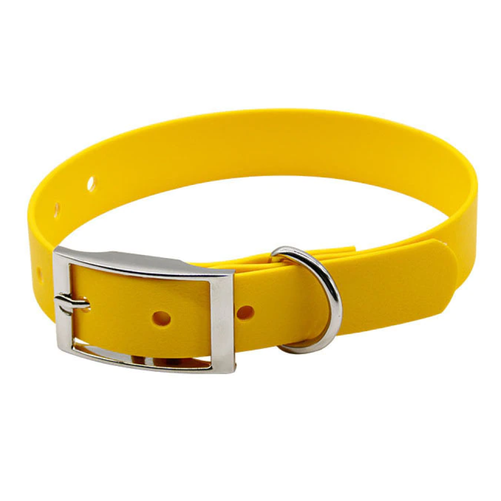 Glenand Petz Matte Finish Collar for Dogs (Yellow)