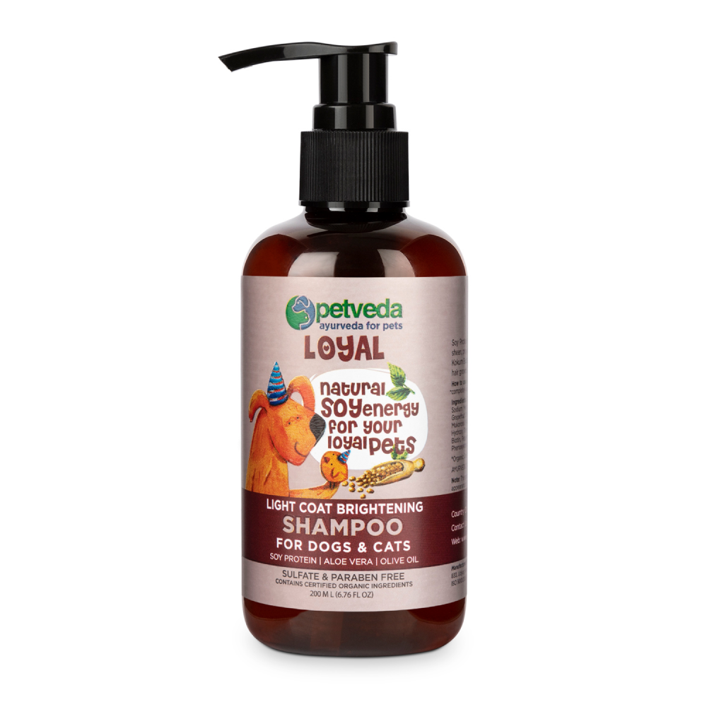 Petveda Loyal Light Coat Brightening Anti-frizz Shampoo for Pets