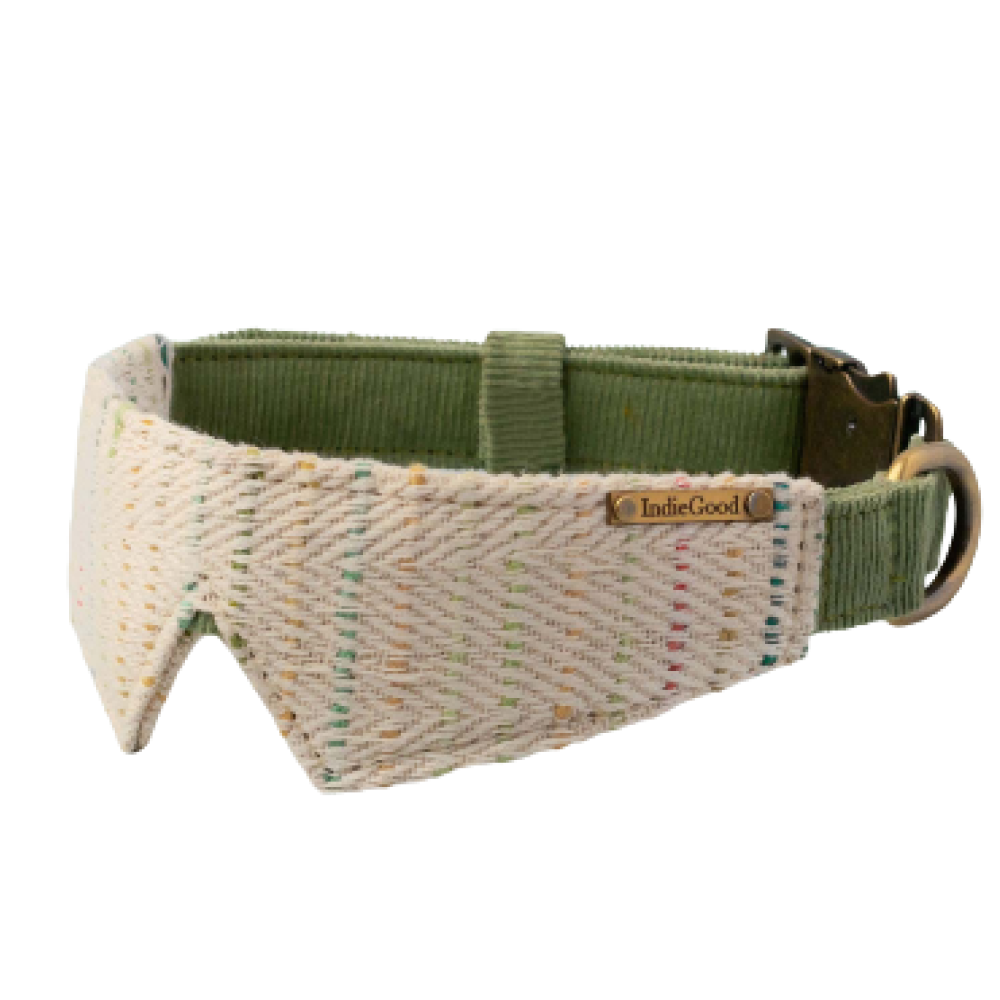 IndieGood Handloom Cotton Premium Woven Collar for Dogs