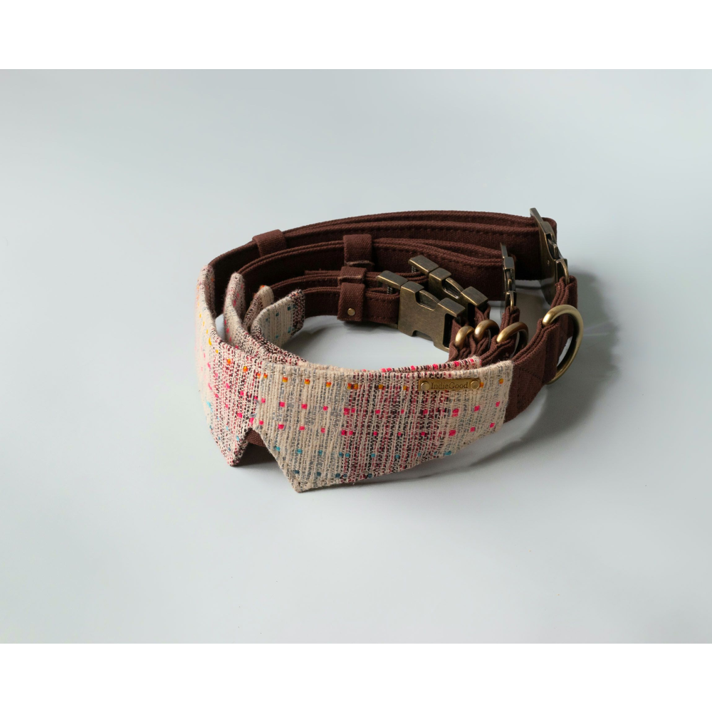 IndieGood Handloom Cotton Premium Coco Collar for Dogs