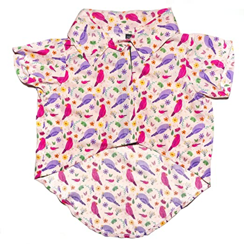 Mutt of Course Chirpy Chirps Velcro Shirt For Dogs