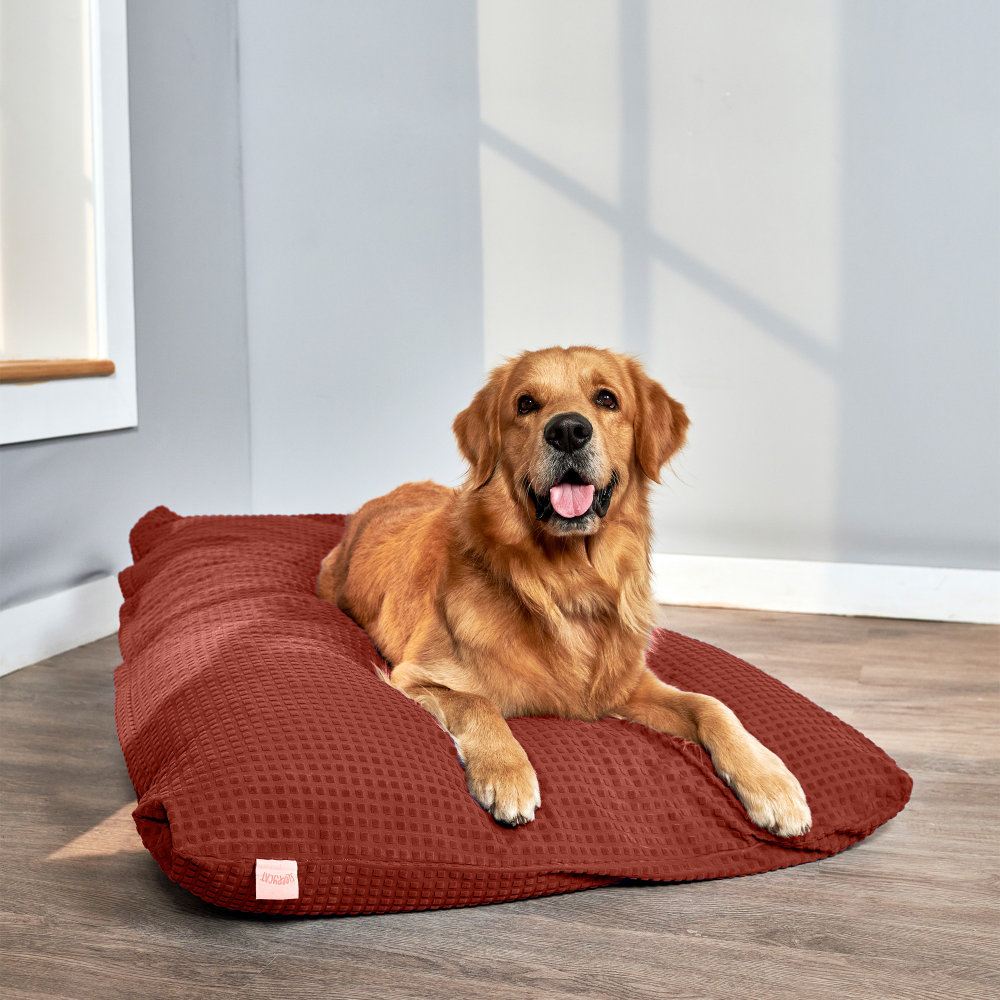 SleepyCat Original Splash Resistant Bed for Pets (Rust)