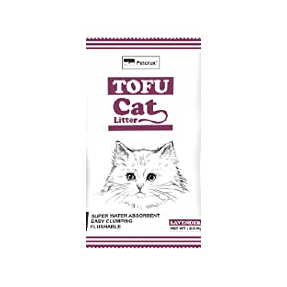 Petcrux Exclusive Organic Tofu Litter for Cats (Lavender)