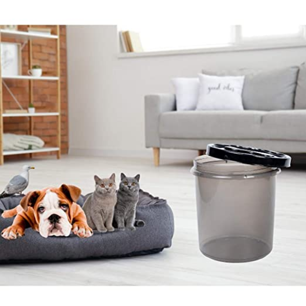 Petcrux Exclusive Black Cat Litter Container