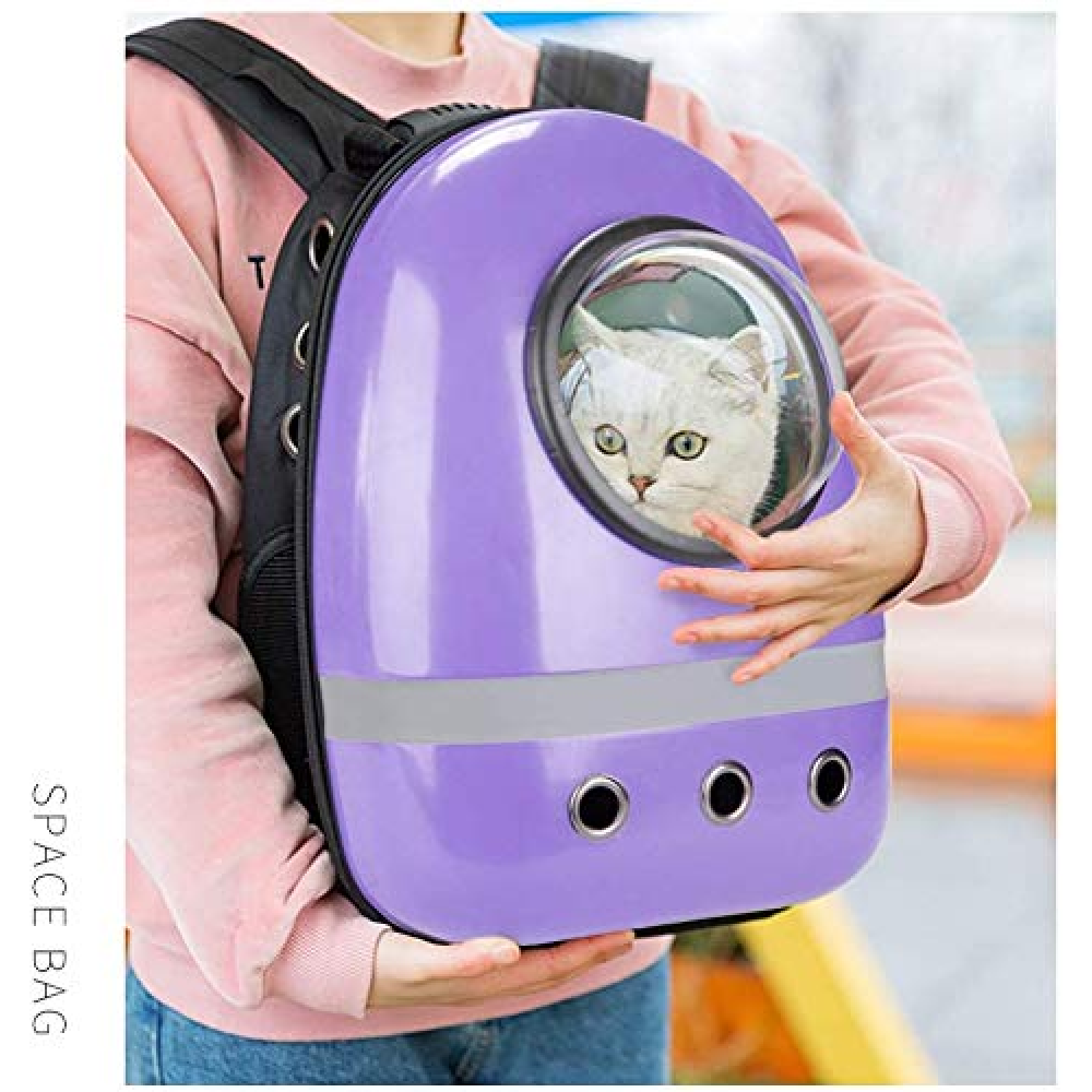 Petcrux Transparent Breathable Plain Astronaut Carrier Backpack for Pets