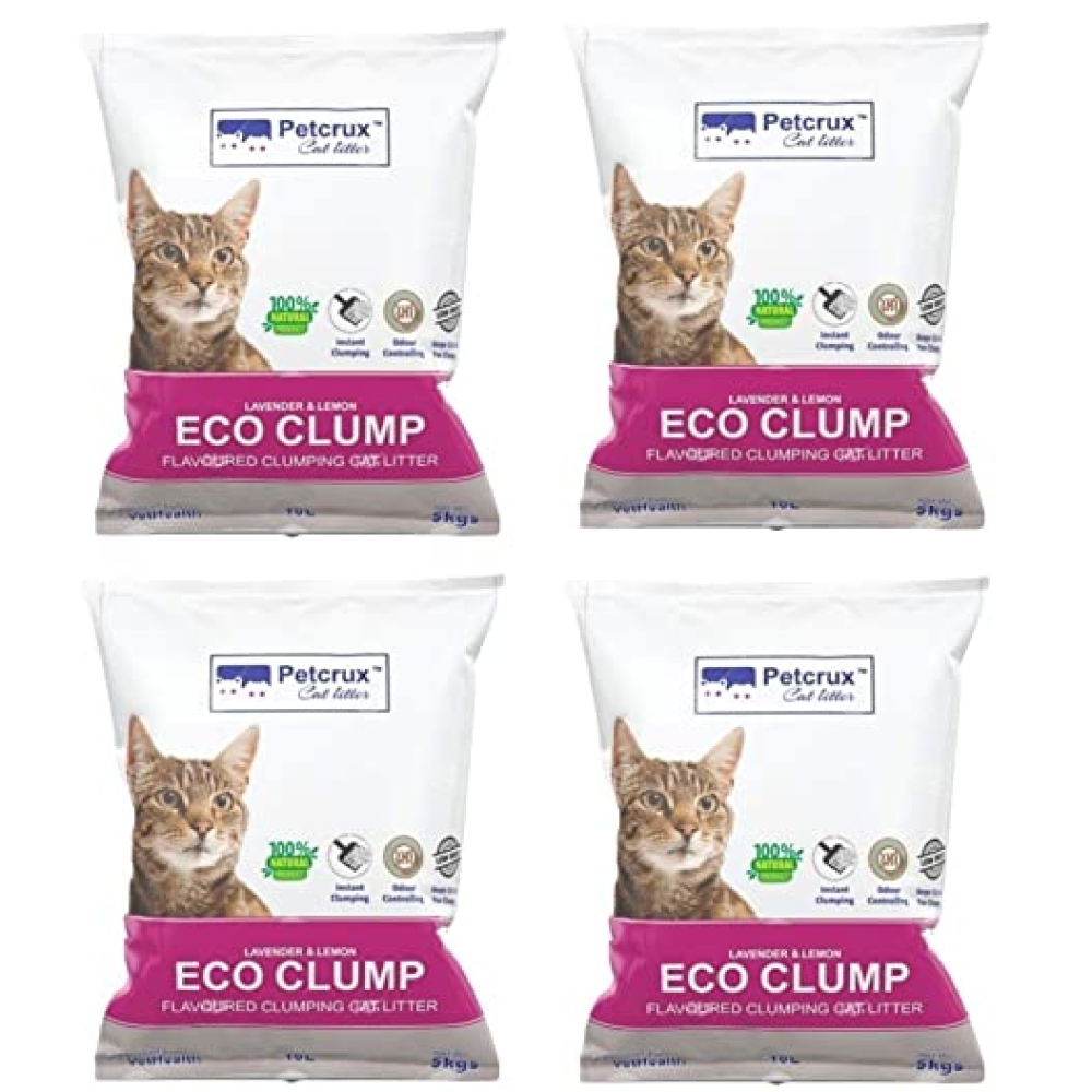 Petcrux Lavender & Lemon Flavored Eco Clumping Cat Litter