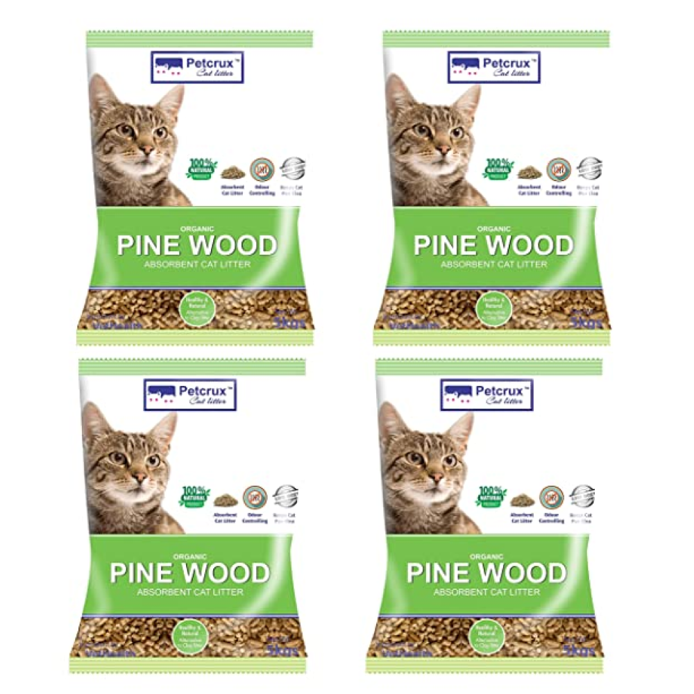 PetCrux Exclusive Organic Pine Wood Cat Litter