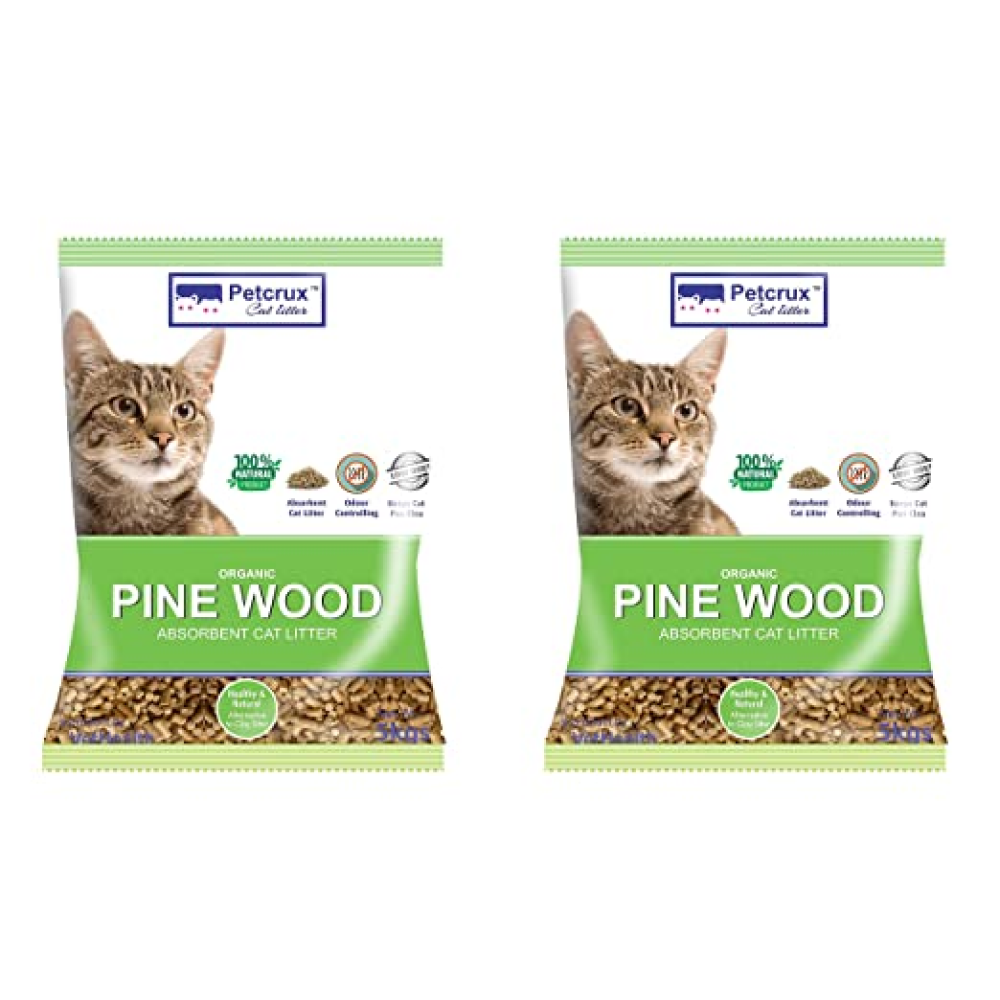 PetCrux Exclusive Organic Pine Wood Cat Litter