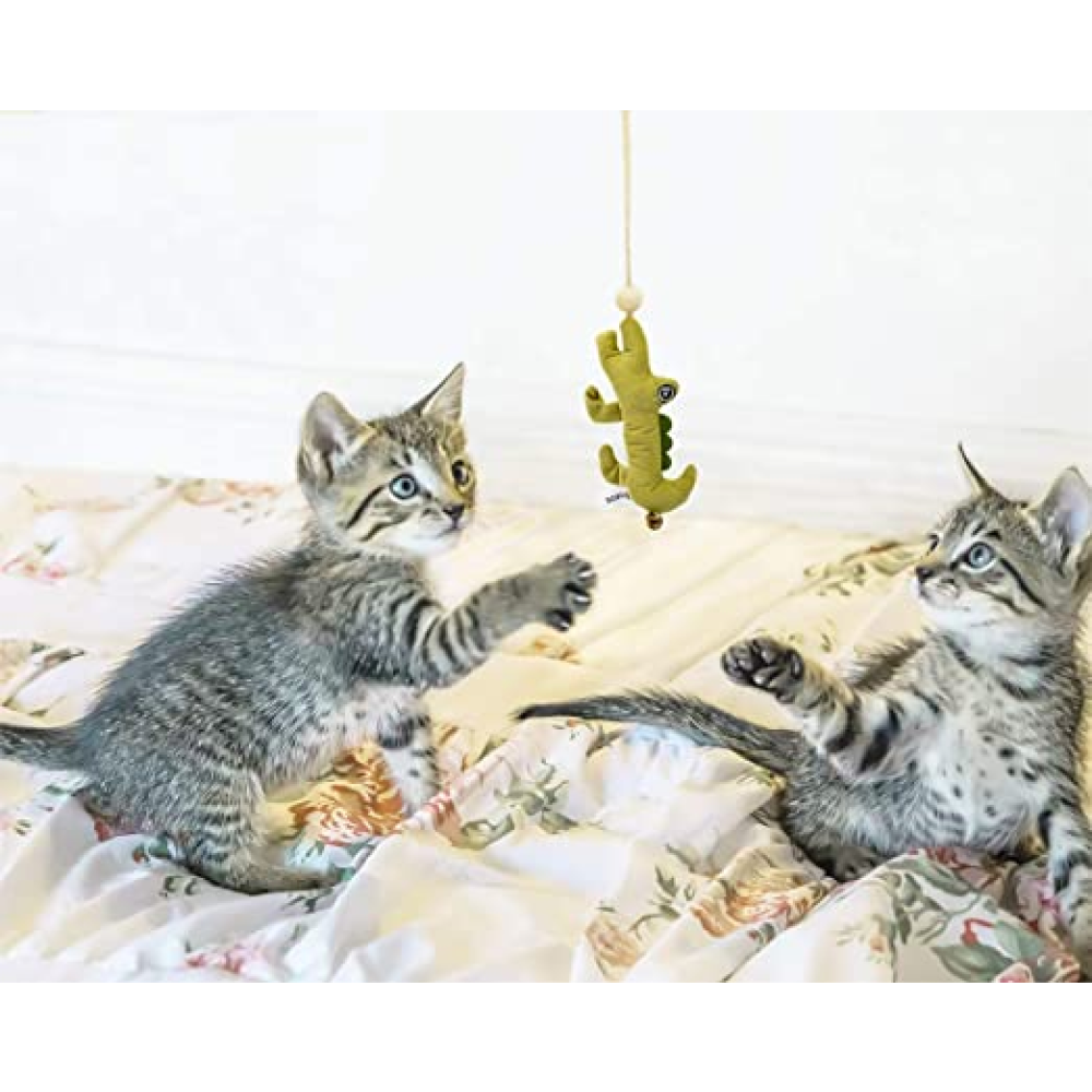 Fofos Wand Crocodile Toy for Cats