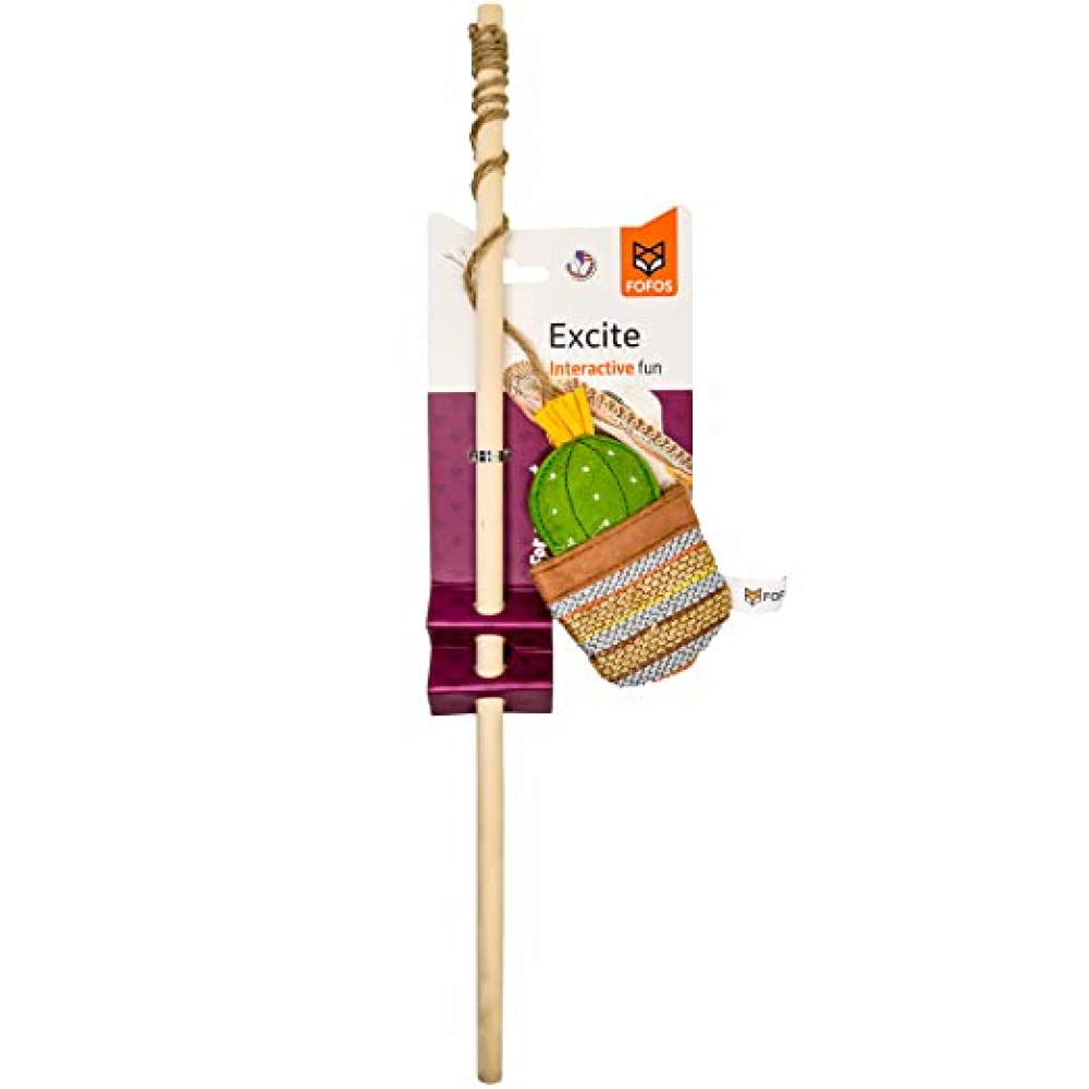 Fofos Cactus Wand EL Paso Toy for Cats