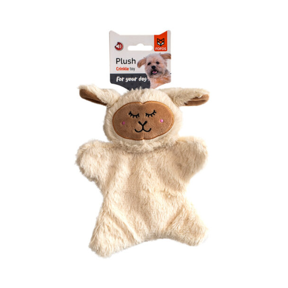 Barkbutler Glove Plush Sheep Toy for Cats