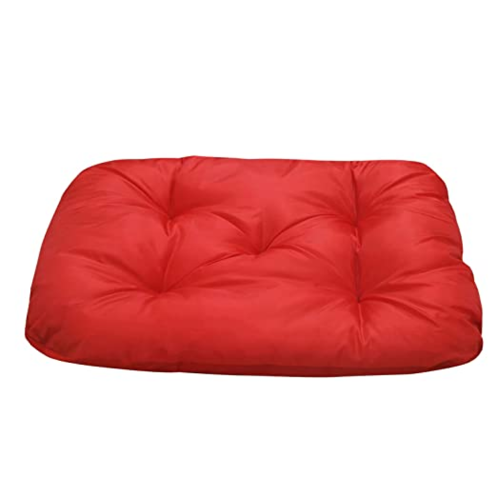 Hiputee Reversible Soft Bed Cushion for Pets (Red)