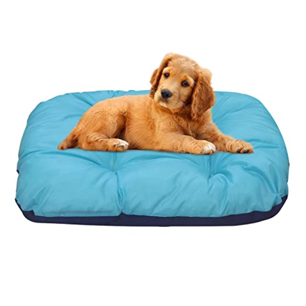 Hiputee Reversible Soft Bed Cushion for Pets (Blue)
