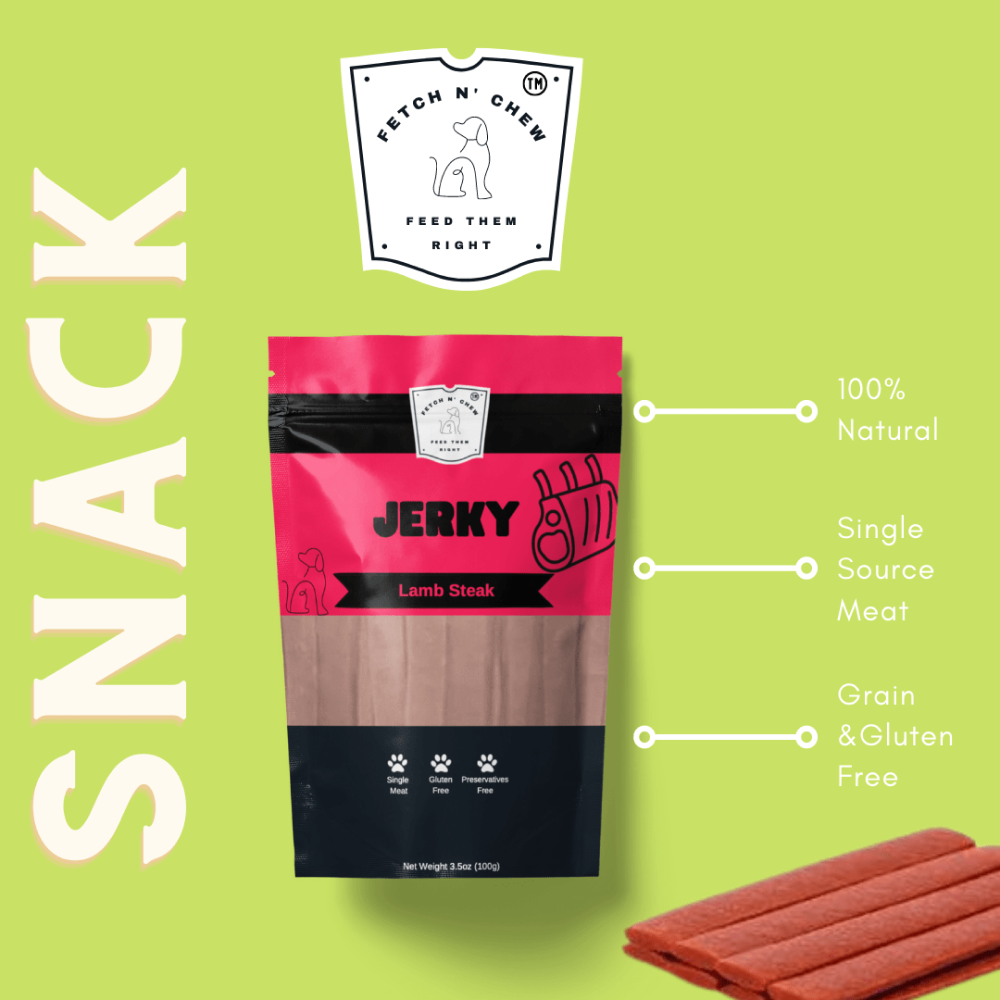 Fetch n Chew Lamb Steak Jerky Dog Treat
