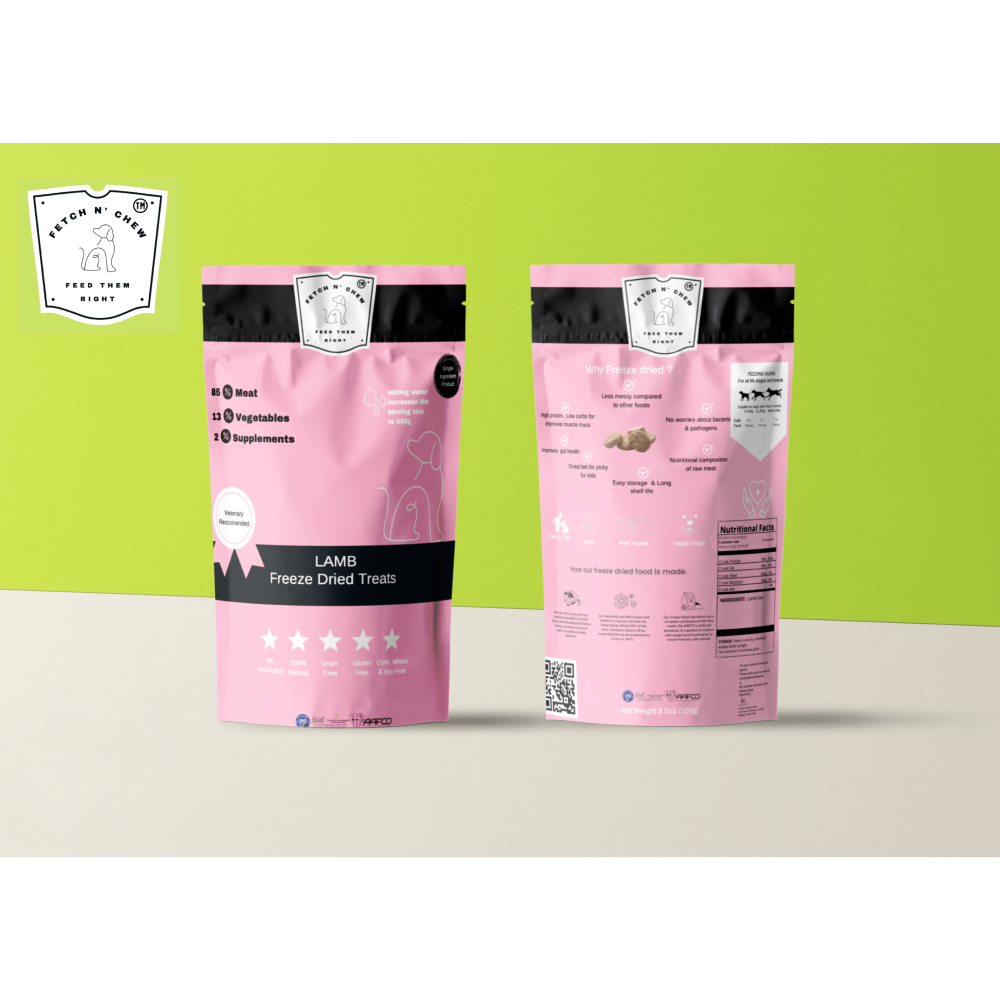 Fetch n Chew Lamb Freeze Dried Dog Treat