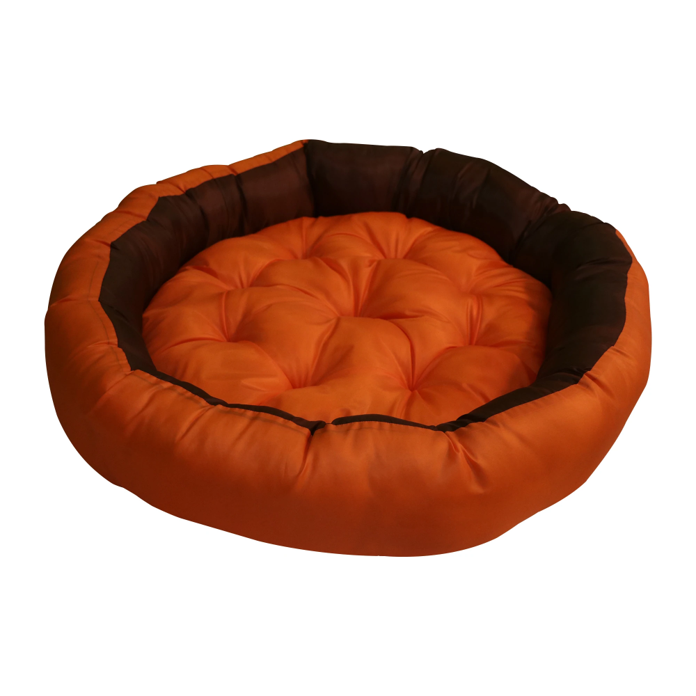 Hiputee Waterproof Reversible Scratch Resistant Washable 2 in 1 Bed Cushion for Pets (Orange/Black)