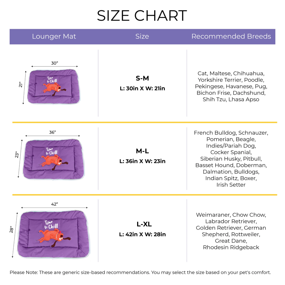 Captain Zack Lazy Matzzz for Dogs (Lavender)