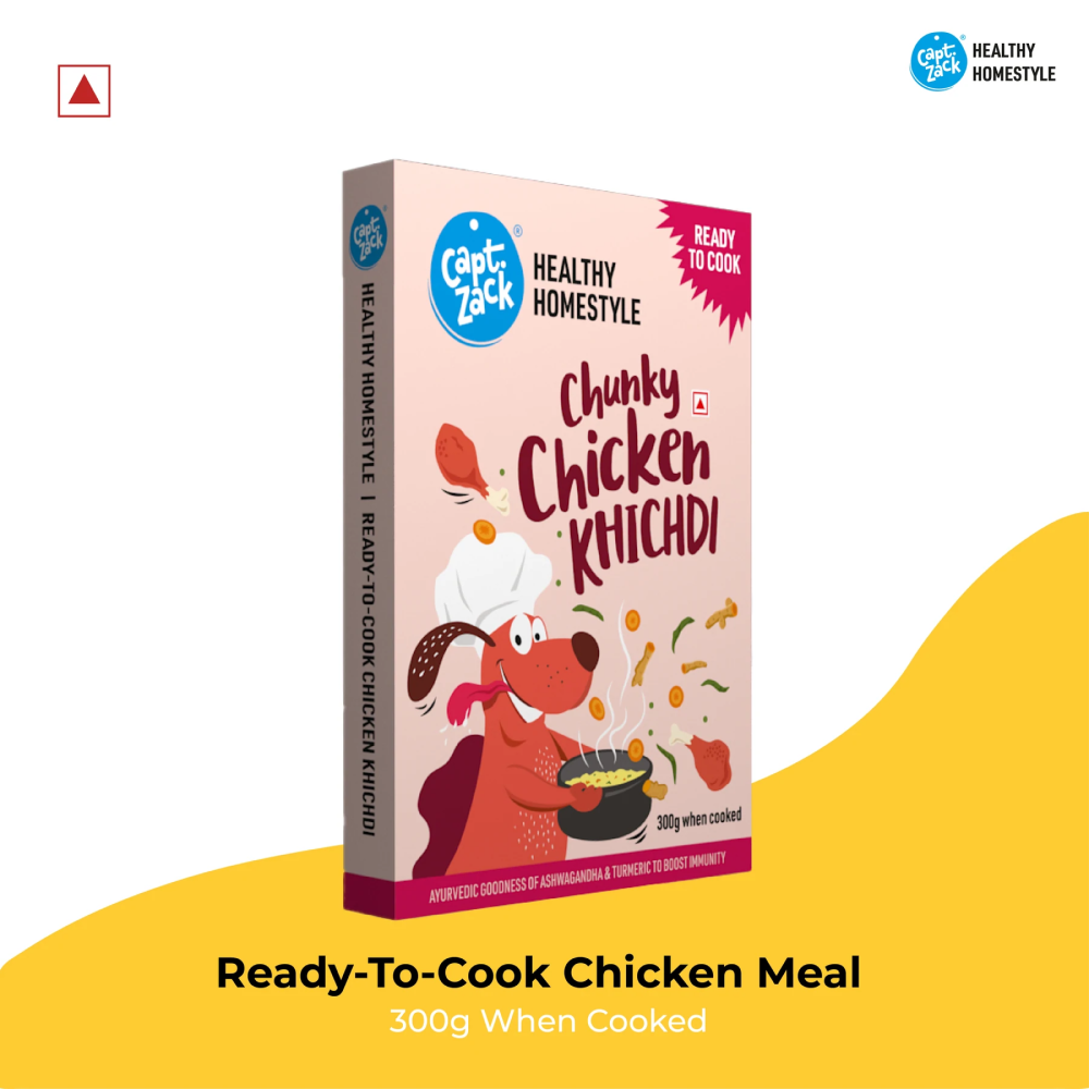 Captain Zack Healthy Homestyle Chunky Chicken Khichdi for Dogs